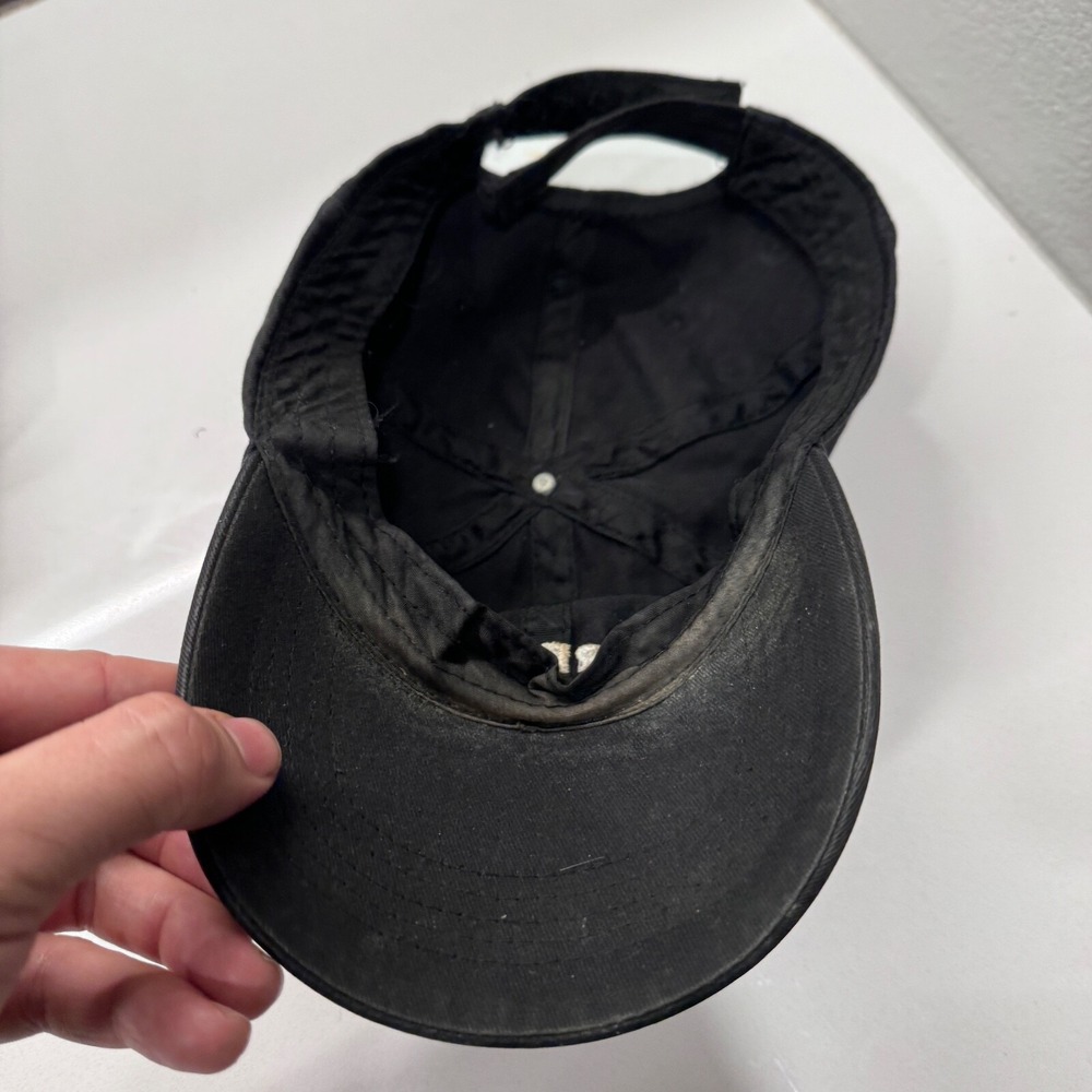 Starbucks Hat Cap Spellout Strap Back Black Employee Adjustable - Picture 5 of 7